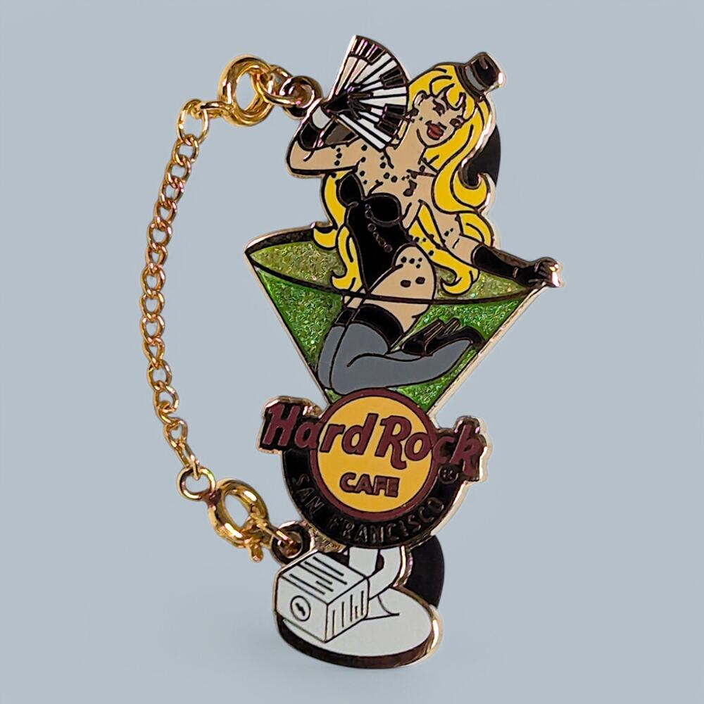 Hard Rock Pin 2008 San Francisco Erotic Exotic Ball Chained Martini Girl